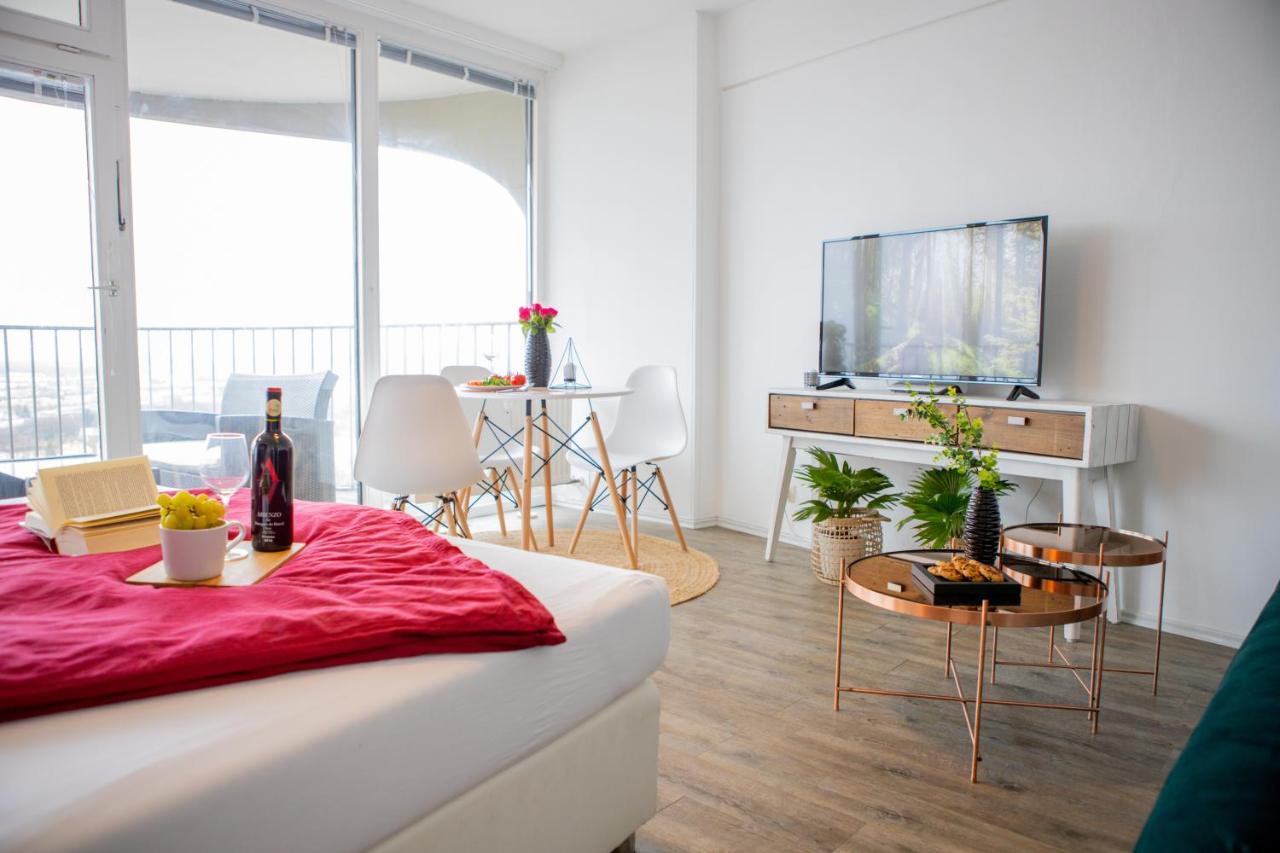 Modernes Apartment Mit Tollem Blick Ueber Die Stadt Augsburg Eksteriør billede
