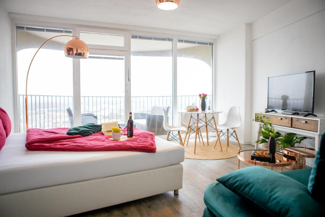 Modernes Apartment Mit Tollem Blick Ueber Die Stadt Augsburg Eksteriør billede